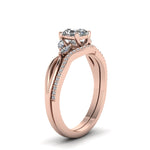 Load image into Gallery viewer, asscher-cut-twisted-diamond-bridal-set-in-14K-rose-gold-FD8300AS-NL-RG.jpg
