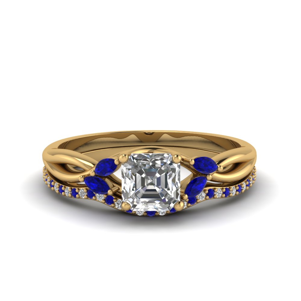 asscher-cut-twisted-diamond-bridal-set-with-blue-sapphire-in-14K-yellow-gold-FD8300ASGSABL-NL-YG.jpg