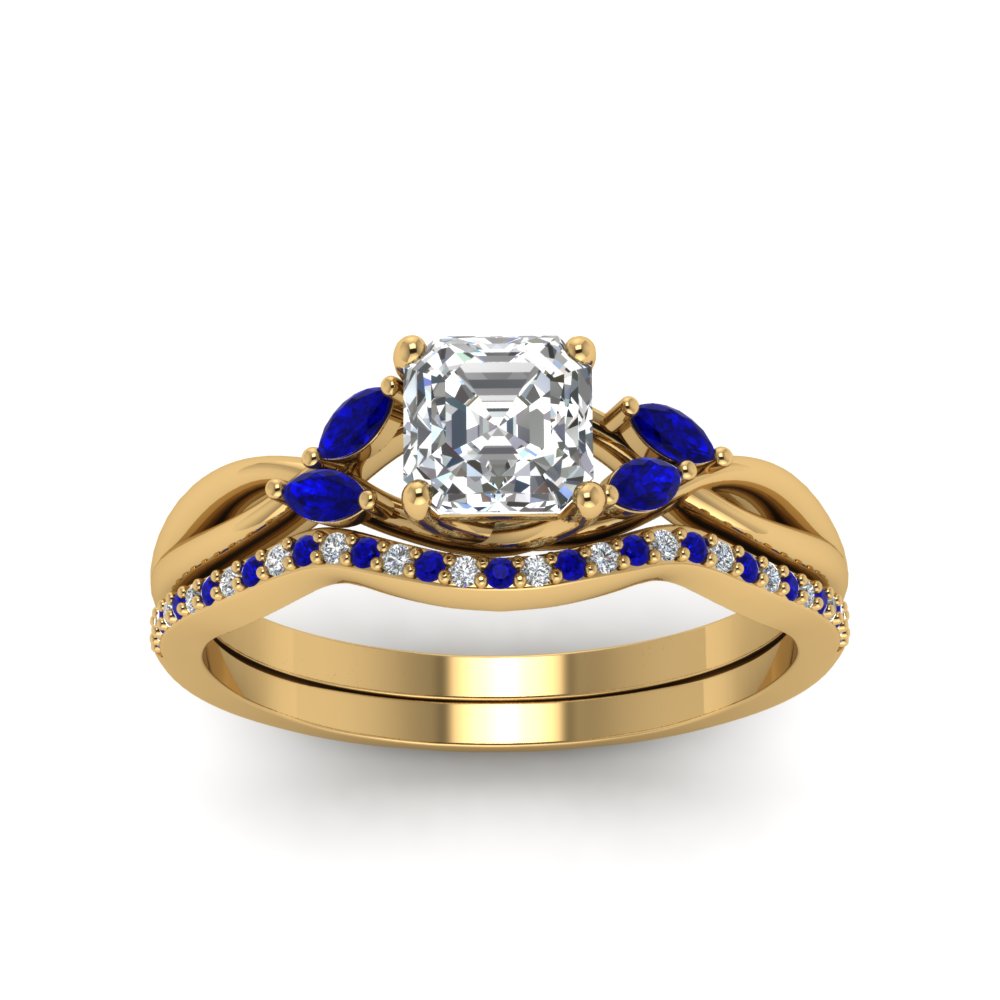 asscher-cut-twisted-diamond-bridal-set-with-blue-sapphire-in-14K-yellow-gold-FD8300ASGSABL-NL-YG.jpg