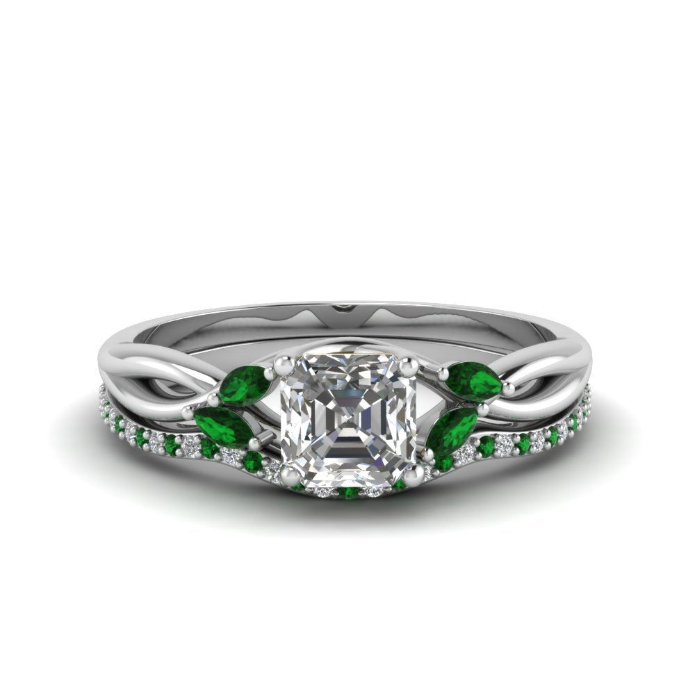 asscher-cut-twisted-diamond-bridal-set-with-emerald-in-14K-white-gold-FD8300ASGEMGR-NL-WG.jpg