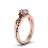 Load image into Gallery viewer, asscher-cut-twisted-diamond-bridal-set-with-ruby-in-14K-rose-gold-FD8300ASGRUDR-NL-RG.jpg
