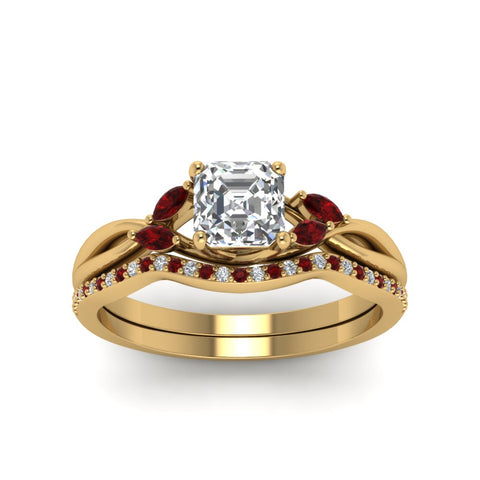 asscher-cut-twisted-diamond-bridal-set-with-ruby-in-14K-yellow-gold-FD8300ASGRUDR-NL-YG.jpg