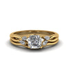Load image into Gallery viewer, asscher-cut-twisted-diamond-ring-with-matching-curved-band-in-14K-yellow-gold-FD8300AS-NL-YG.jpg