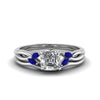 Load image into Gallery viewer, asscher-cut-twisted-diamond-ring-with-matching-curved-band-with-blue-sapphire-in-14K-white-gold-FD8300ASGSABL-NL-WG.jpg