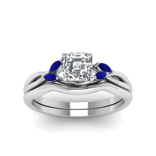 asscher-cut-twisted-diamond-ring-with-matching-curved-band-with-blue-sapphire-in-14K-white-gold-FD8300ASGSABL-NL-WG.jpg