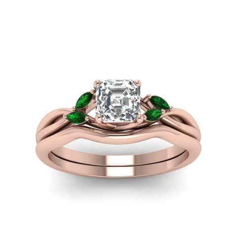 asscher-cut-twisted-diamond-ring-with-matching-curved-band-with-emerald-in-14K-rose-gold-FD8300ASGEMGR-NL-RG.jpg