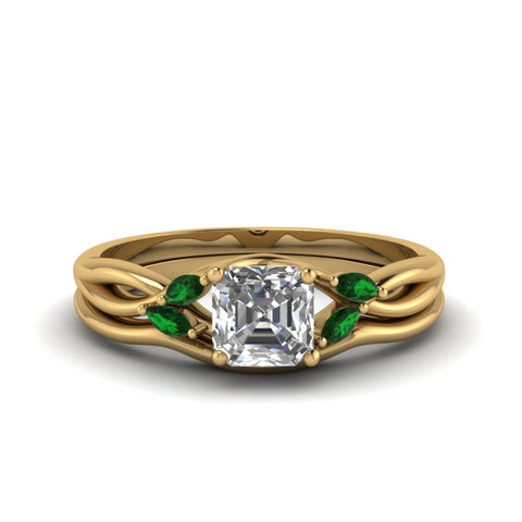 asscher-cut-twisted-diamond-ring-with-matching-curved-band-with-emerald-in-14K-yellow-gold-FD8300ASGEMGR-NL-YG.jpg