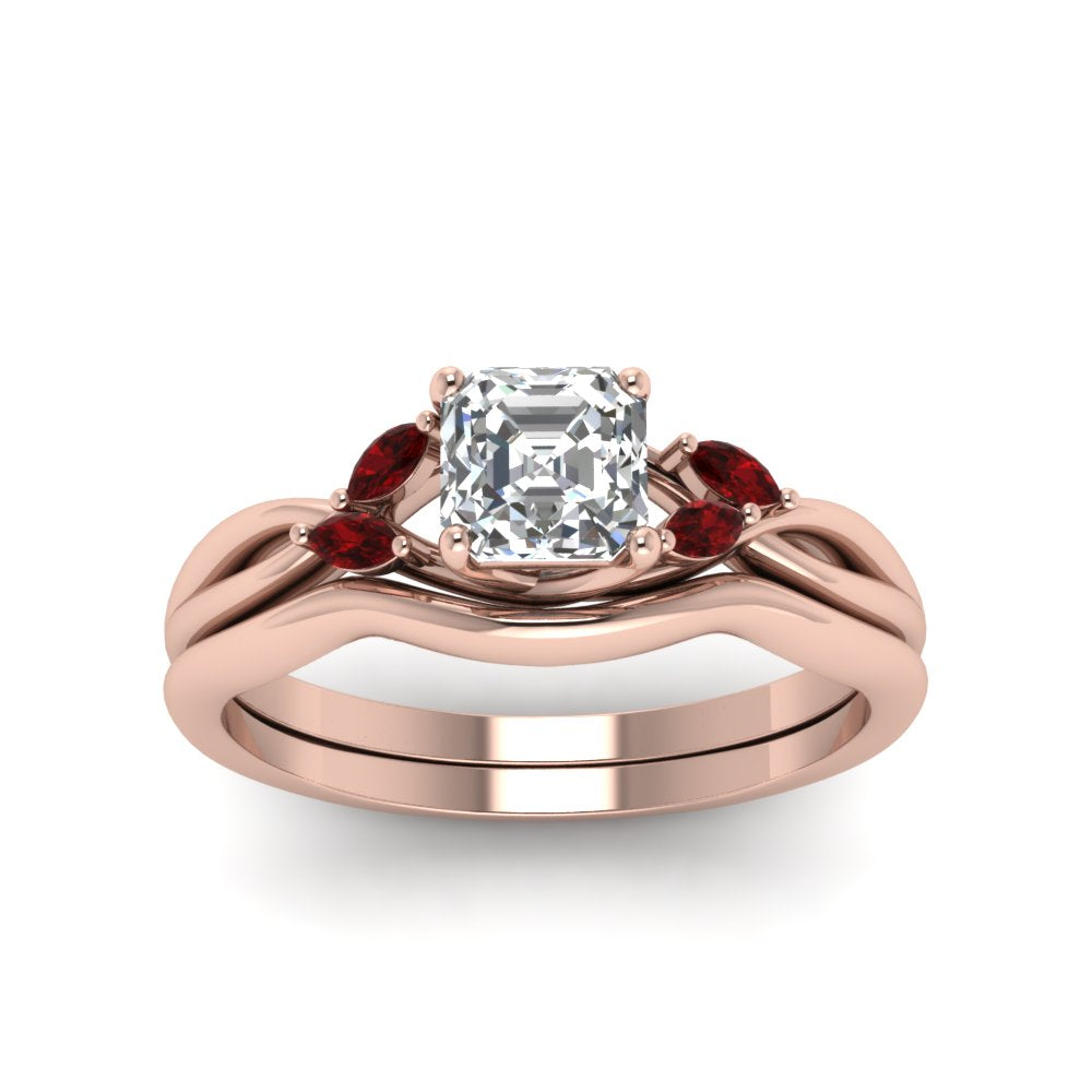 asscher-cut-twisted-diamond-ring-with-matching-curved-band-with-ruby-in-14K-rose-gold-FD8300ASGRUDR-NL-RG.jpg