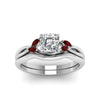 Load image into Gallery viewer, asscher-cut-twisted-diamond-ring-with-matching-curved-band-with-ruby-in-14K-white-gold-FD8300ASGRUDR-NL-WG.jpg