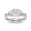 Load image into Gallery viewer, asscher-cut-twisted-floral-prong-diamond-wedding-set-in-white-gold-FD10257AS-ANGLE5-NL-WG_18c5eb4b-7b88-4289-8e28-b181b20d66ae?v=1756360097