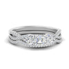 Load image into Gallery viewer, asscher-cut-twisted-floral-prong-diamond-wedding-set-in-white-gold-FD10257AS-NL-WG_d5c1646f-e3e0-4bf6-9f7b-4e6ce1f6d1f9?v=1756360097