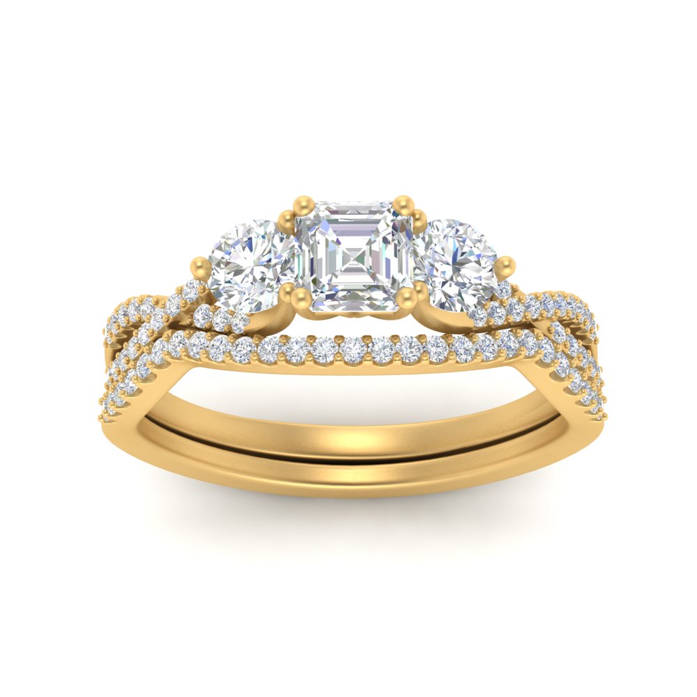 asscher-cut-twisted-floral-prong-diamond-wedding-set-in-yellow-gold-FD10257AS-ANGLE5-NL-YG_972b37ad-8f6a-485c-baa7-26acead53d9c?v=1756360097