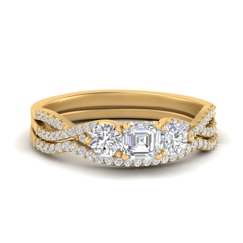 asscher-cut-twisted-floral-prong-diamond-wedding-set-in-yellow-gold-FD10257AS-NL-YG?v=1756359941