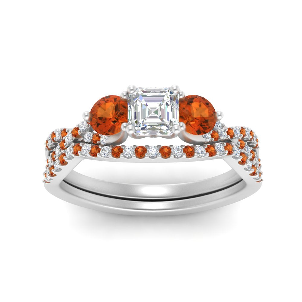 asscher-cut-twisted-floral-prong-orange-sapphire-wedding-set-in-white-gold-FD10257ASGSAOR-ANGLE5-NL-WG?v=1756359941