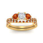 Load image into Gallery viewer, asscher-cut-twisted-floral-prong-orange-sapphire-wedding-set-in-yellow-gold-FD10257ASGSAOR-ANGLE5-NL-YG_ff7d40d6-5adf-48af-aa09-617aa81ff753?v=1756360098
