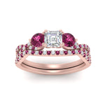 Load image into Gallery viewer, asscher-cut-twisted-floral-prong-pink-sapphire-wedding-set-in-rose-gold-FD10257ASGSADRPI-ANGLE5-NL-RG_588d2b46-a59c-4deb-b62b-3be821317645?v=1756360097
