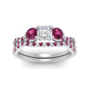 Load image into Gallery viewer, asscher-cut-twisted-floral-prong-pink-sapphire-wedding-set-in-white-gold-FD10257ASGSADRPI-ANGLE5-NL-WG_fd74ac59-763d-492e-aa77-8baa62cde524?v=1756360097