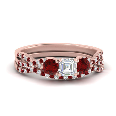 asscher-cut-twisted-floral-prong-ruby-wedding-set-in-rose-gold-FD10257ASGRUDR-NL-RG?v=1756359941