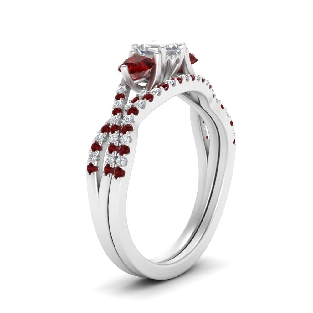 asscher-cut-twisted-floral-prong-ruby-wedding-set-in-white-gold-FD10257ASGRUDR-ANGLE2-NL-WG?v=1756359941