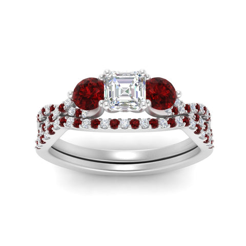 asscher-cut-twisted-floral-prong-ruby-wedding-set-in-white-gold-FD10257ASGRUDR-ANGLE5-NL-WG?v=1756359941