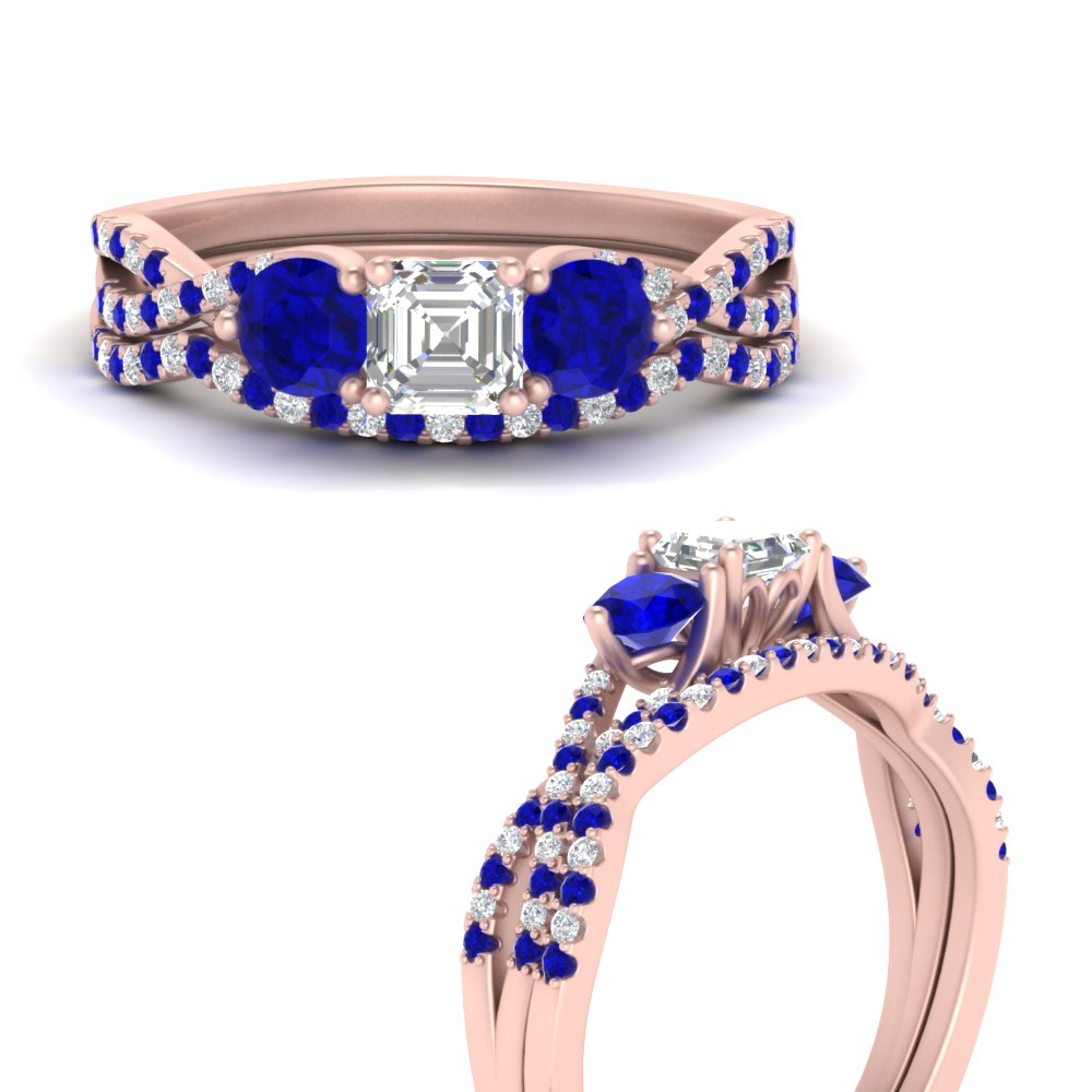 asscher-cut-twisted-floral-prong-sapphire-wedding-set-in-rose-gold-FD10257ASGSABL-ANGLE3-NL-RG?v=1756359941