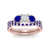 Load image into Gallery viewer, asscher-cut-twisted-floral-prong-sapphire-wedding-set-in-rose-gold-FD10257ASGSABL-ANGLE5-NL-RG_131d828e-e2bd-4eee-86bc-59c2d1e6e291?v=1756360097