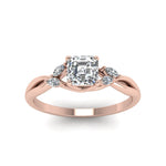 Load image into Gallery viewer, asscher-cut-twisted-petal-diamond-engagement-ring-in-14K-rose-gold-FD8300ASR-NL-RG.jpg
