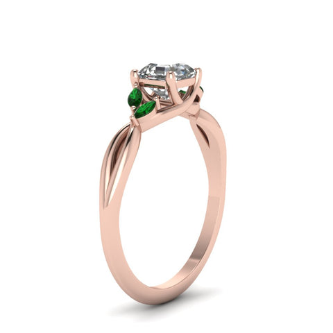 asscher-cut-twisted-petal-diamond-engagement-ring-with-emerald-in-14K-rose-gold-FD8300ASRGEMGR-NL-RG.jpg