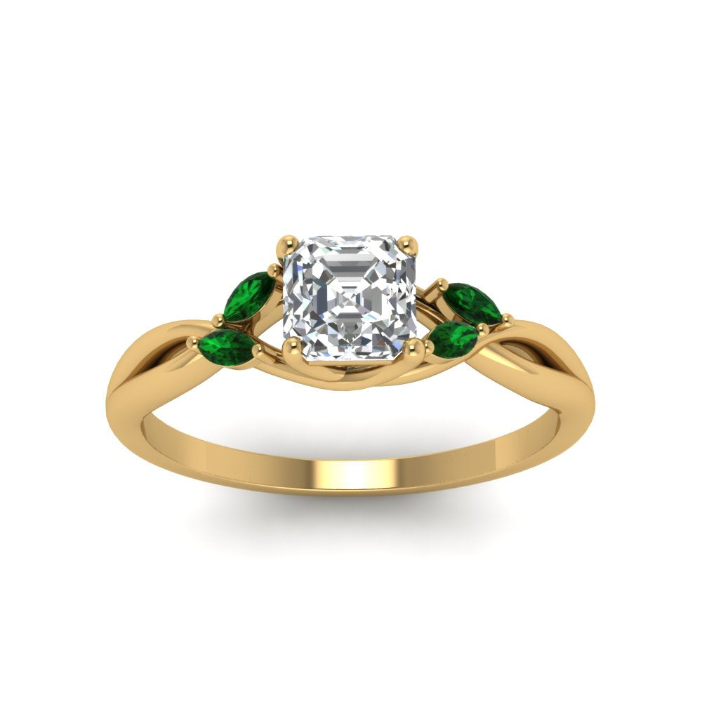 asscher-cut-twisted-petal-diamond-engagement-ring-with-emerald-in-14K-yellow-gold-FD8300ASRGEMGR-NL-YG.jpg