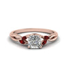 Load image into Gallery viewer, asscher-cut-twisted-petal-diamond-engagement-ring-with-ruby-in-14K-rose-gold-FD8300ASRGRUDR-NL-RG.jpg