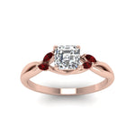 Load image into Gallery viewer, asscher-cut-twisted-petal-diamond-engagement-ring-with-ruby-in-14K-rose-gold-FD8300ASRGRUDR-NL-RG.jpg
