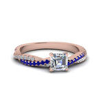 Load image into Gallery viewer, asscher-cut-twisted-vine-diamond-engagement-ring-for-women-with-blue-sapphire-in-14K-rose-gold-FD8233ASRGSABL-NL-RG.jpg
