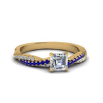 Load image into Gallery viewer, asscher-cut-twisted-vine-diamond-engagement-ring-for-women-with-blue-sapphire-in-14K-yellow-gold-FD8233ASRGSABL-NL-YG.jpg
