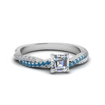 Load image into Gallery viewer, asscher-cut-twisted-vine-diamond-engagement-ring-for-women-with-ice-blue-topaz-in-14K-white-gold-FD8233ASRGICBLTO-NL-WG.jpg
