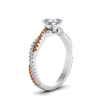 Load image into Gallery viewer, asscher-cut-twisted-vine-diamond-engagement-ring-for-women-with-orange-sapphire-in-14K-white-gold-FD8233ASRGSAOR-NL-WG.jpg
