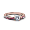 Load image into Gallery viewer, asscher-cut-twisted-vine-diamond-engagement-ring-for-women-with-pink-sapphire-in-14K-rose-gold-FD8233ASRGSADRPI-NL-RG.jpg