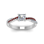 Load image into Gallery viewer, asscher-cut-twisted-vine-diamond-engagement-ring-for-women-with-ruby-in-14K-white-gold-FD8233ASRGRUDR-NL-WG.jpg
