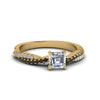 Load image into Gallery viewer, asscher-cut-twisted-vine-engagement-ring-for-women-with-black-diamond-in-14K-yellow-gold-FD8233ASRGBLACK-NL-YG.jpg