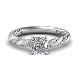 Twisted Vine Engagement Ring