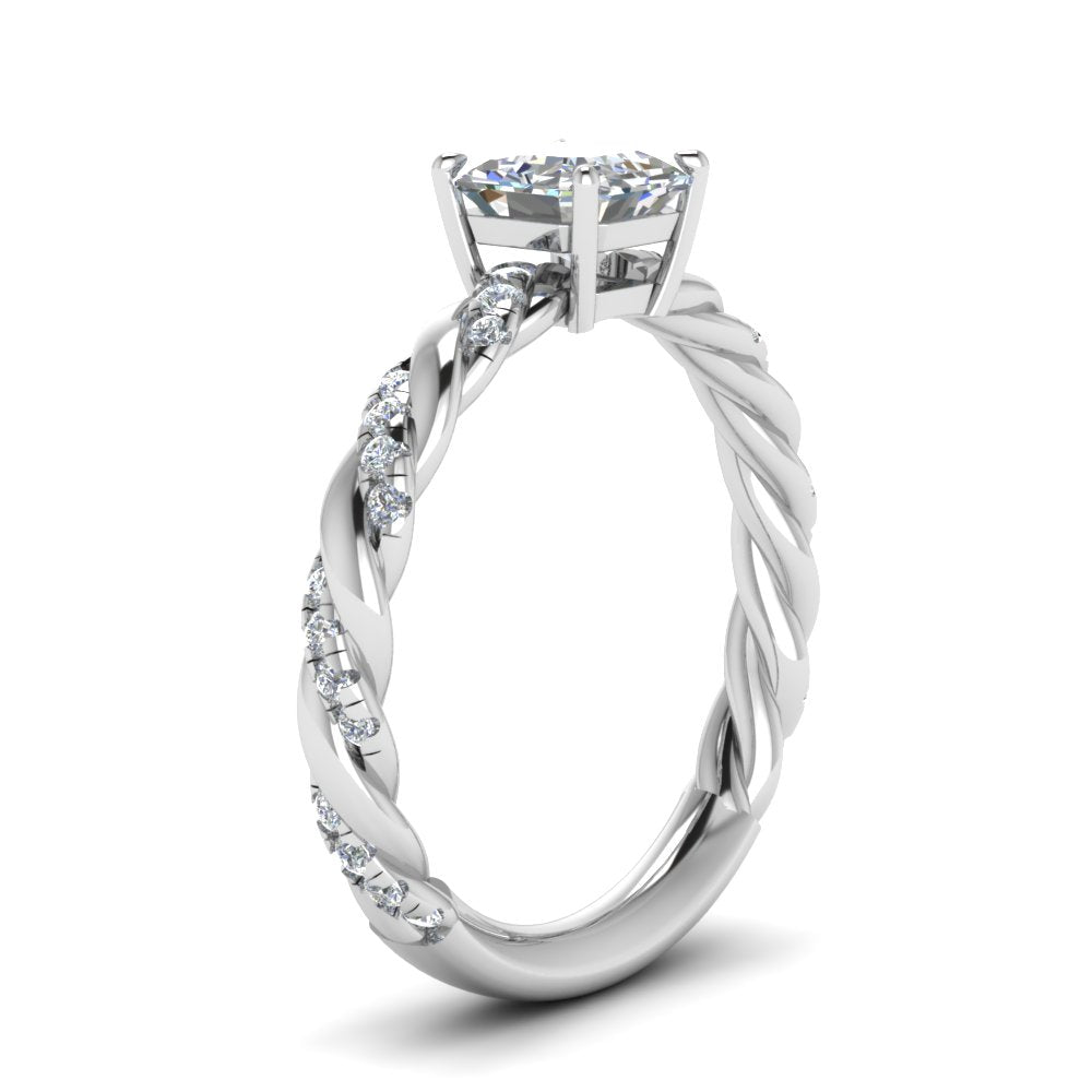 Twisted Vine Engagement Ring