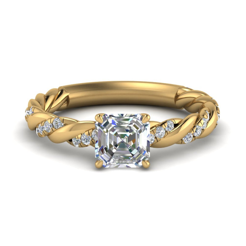 Twisted Vine Engagement Ring