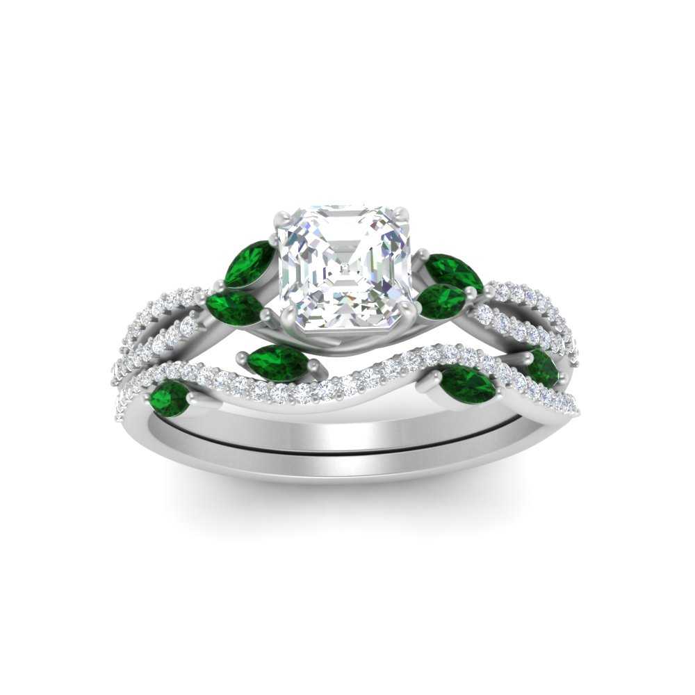 asscher-cut-twisted-vine-luxury-emerald-bridal-ring-set-in-white-gold-FDENR3211ASGEMGRANGLE3-NL-WG