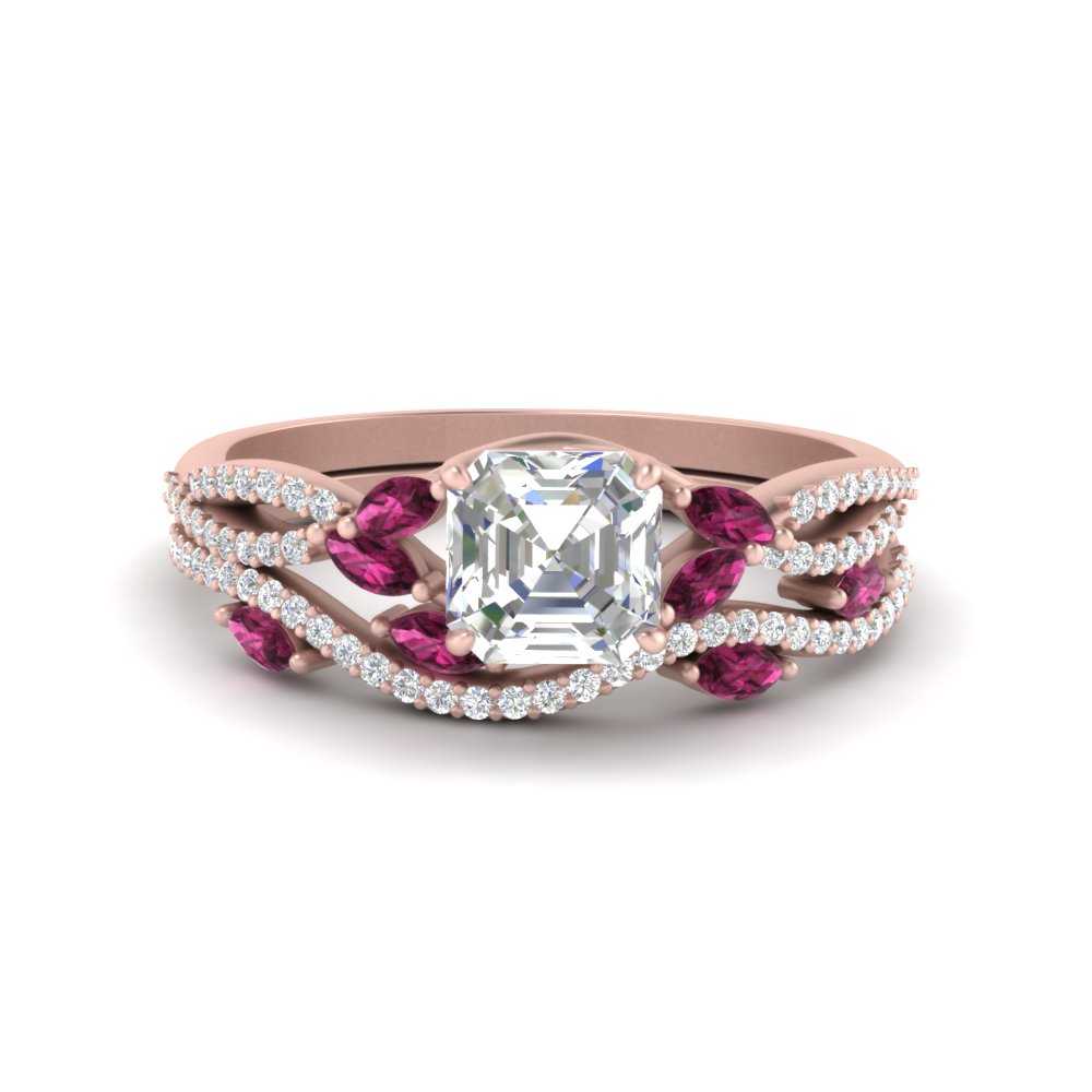 asscher-cut-twisted-vine-luxury-pink-sapphire-bridal-ring-set-in-rose-gold-FDENR3211ASGSADRPIANGLE3-NL-RG