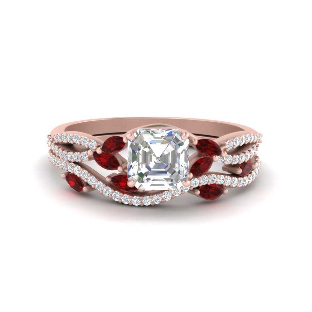 asscher-cut-twisted-vine-luxury-ruby-bridal-ring-set-in-rose-gold-FDENR3211ASGRUDRANGLE3-NL-RG