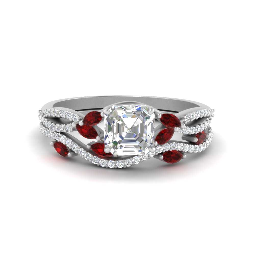 asscher-cut-twisted-vine-luxury-ruby-bridal-ring-set-in-white-gold-FDENR3211ASGRUDRANGLE3-NL-WG