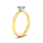 Load image into Gallery viewer, asscher-cut-two-tone-2.5-mm-comfort-fit-solitaire-ring-in-yellow-gold-fdens11590asrangle2-2.50mm-nl-yg?v=1758108316