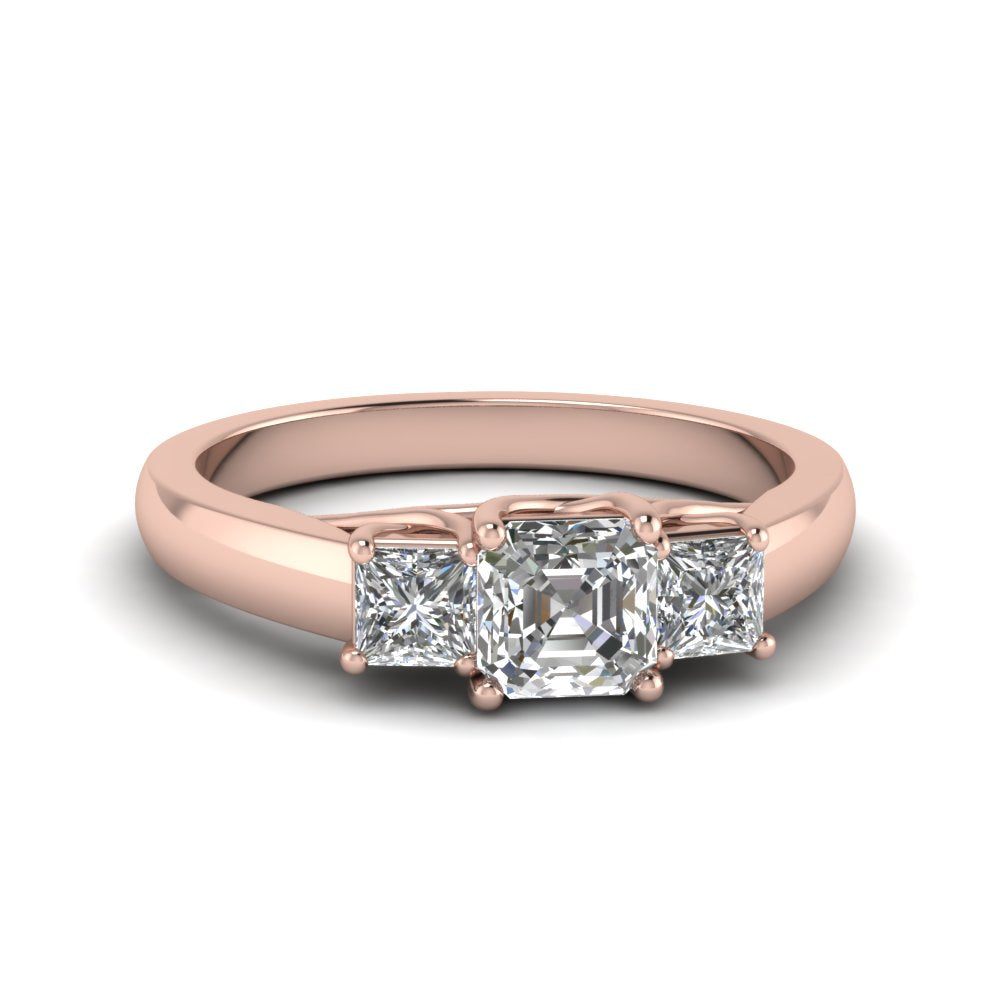 asscher-cut-u-prong-three-stone-diamond-engagement-ring-in-14K-rose-gold-FDENR578ASR-NL-RG