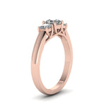 Load image into Gallery viewer, asscher-cut-u-prong-three-stone-diamond-engagement-ring-in-14K-rose-gold-FDENR578ASRANGLE2-NL-RG
