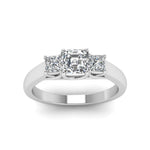 Load image into Gallery viewer, asscher-cut-u-prong-three-stone-diamond-engagement-ring-in-14K-white-gold-FDENR578ASRANGLE5-NL-WG
