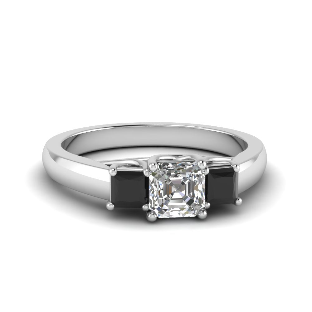 asscher-cut-u-prong-three-stone-engagement-ring-black-diamond-in-14K-white-gold-FDENR578ASRGBLACK-NL-WG
